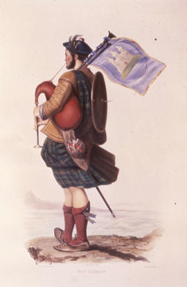 Scottish piper [negative] / [unidentified photographer]