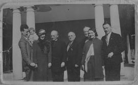 Seamus O'Mahony and others [negative] / [unidentified photographer]