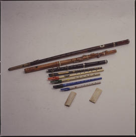 Flute, Boxwood flute, Piccolo, Whistles, Bones [negative] / David Paton